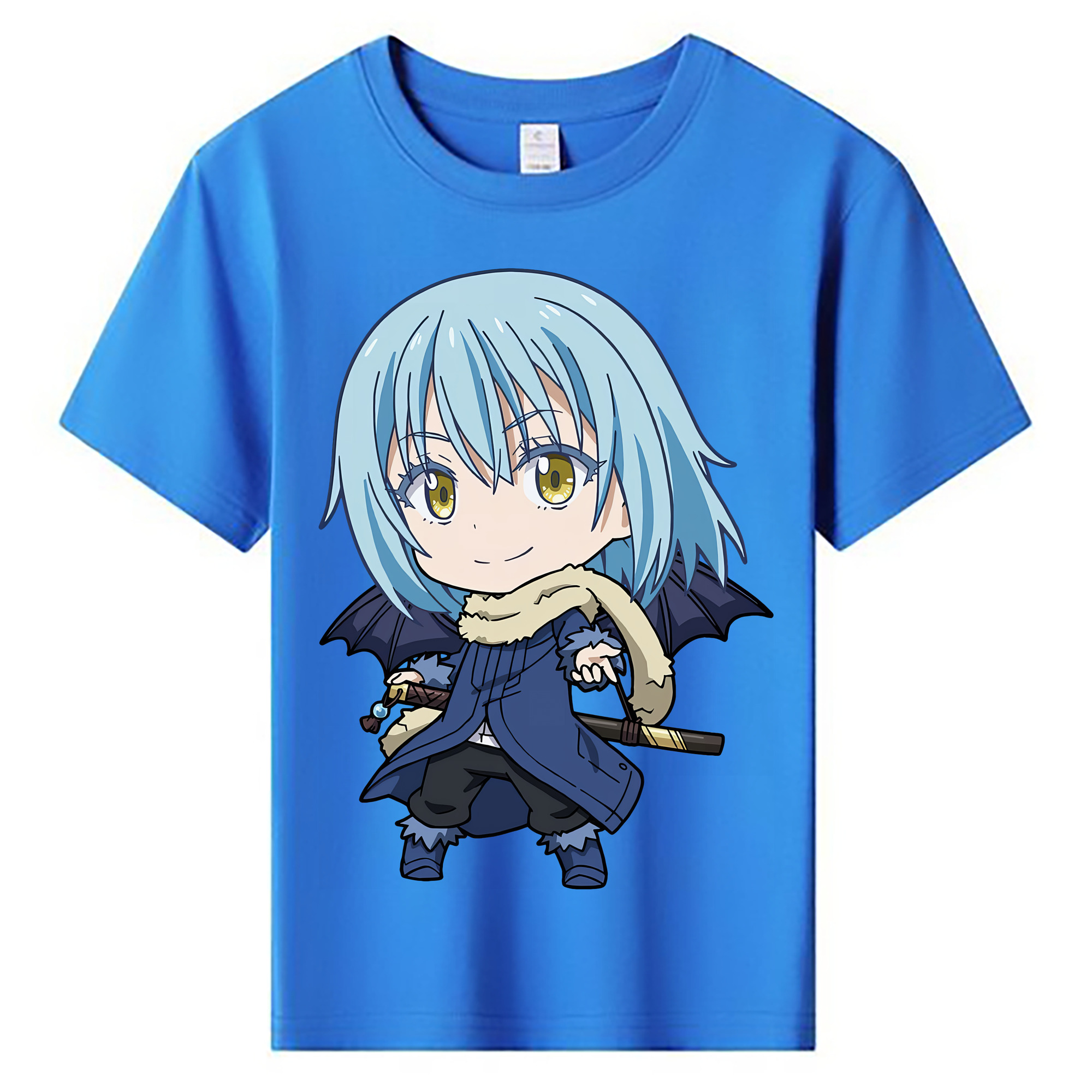 （画像用） 転スラ Regarding Reincarnated to Slime 綿100％キッズTシャツ（フロントプリント）